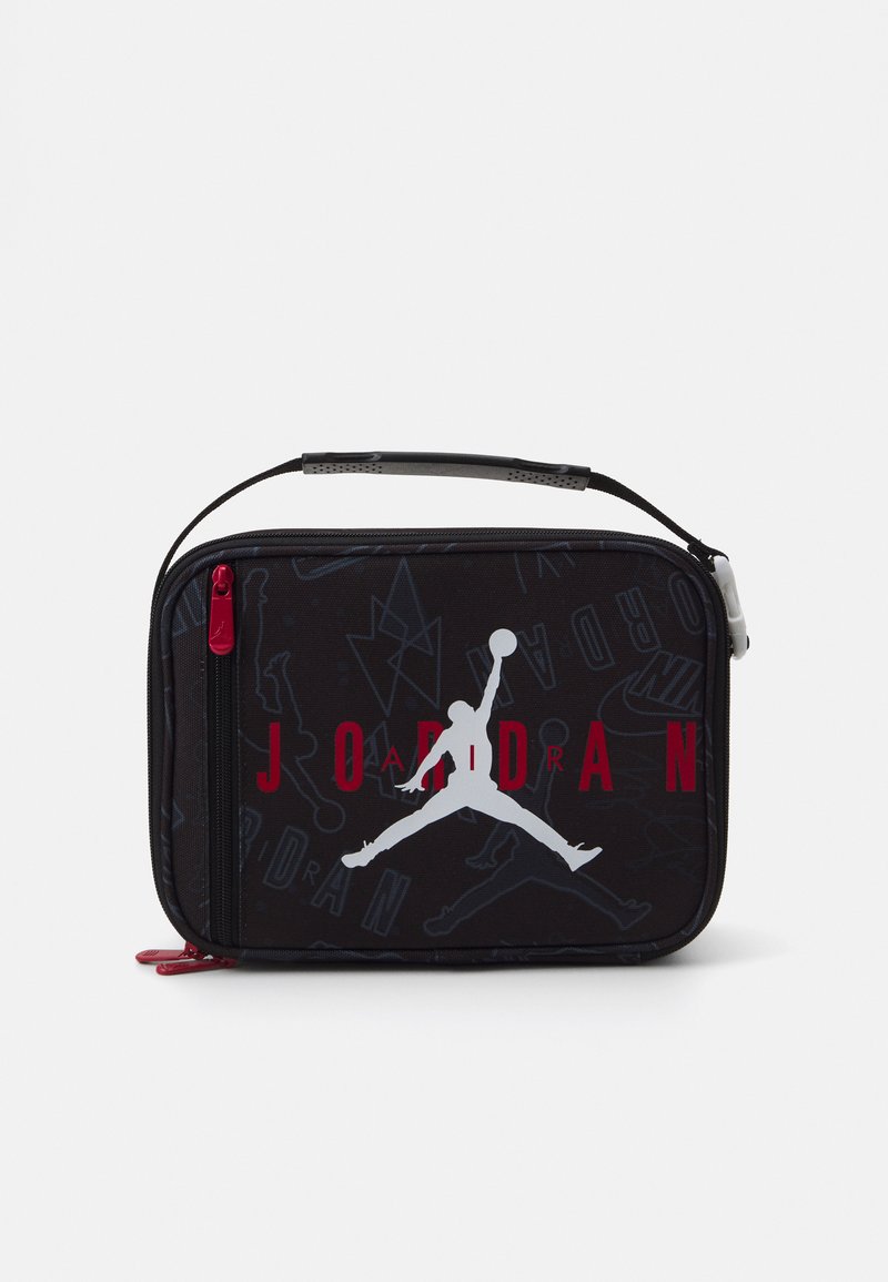 Jordan LUNCH TOTE UNISEX - Pietų dėžutė - black/gym red