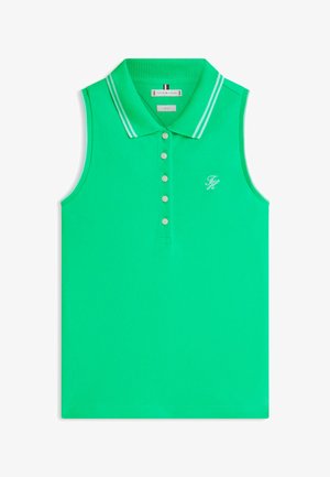 Tommy Hilfiger, 1985 SLIM FIT PIQUE SLEEVELESS POLO SHIRT - Polo - jade wink