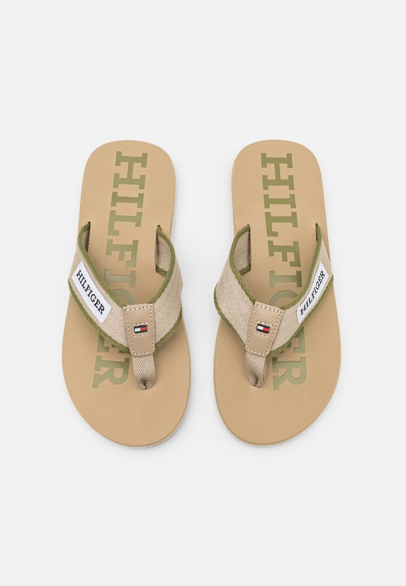 Tommy Hilfiger PATCH BEACH  - Sandaler m/ tåsplit - beige