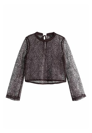 Next SEQUIN LEAF - REGULAR FIT - Palaidinė - burgundy red