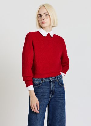 Calliope CON TRECCE - Strickpullover - rosso