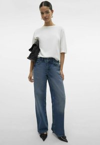SOMETHINGNEW SNRANCY WIDE niebieski denim