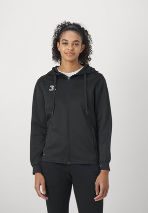 CORE XK ZIP HOOD WOMAN - Spordijakk - black