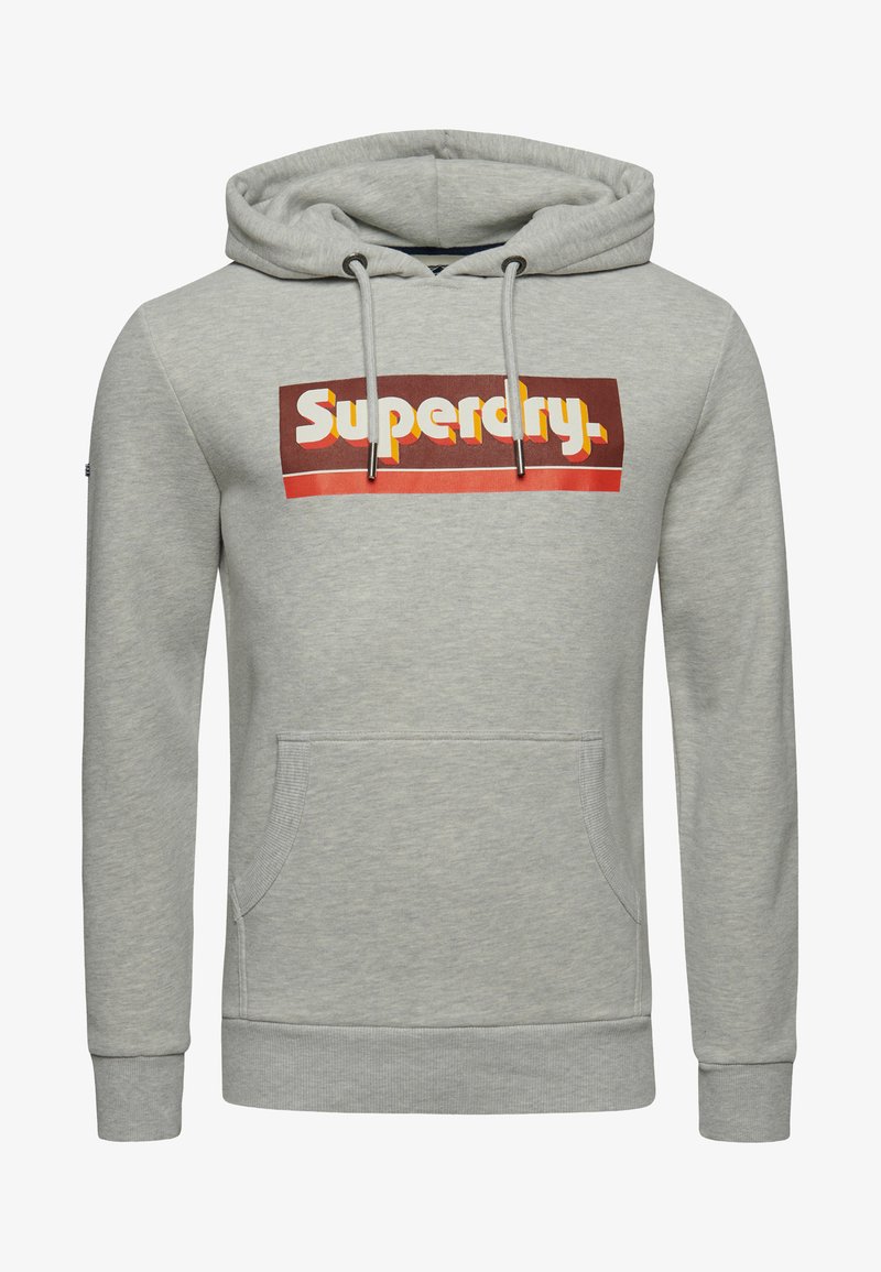 Superdry & Co TOKYO NARRATIVE LOOSE - Sweat à capuche - off white/écru Superdry & Co TOKYO NARRATIVE LOOSE - Sweat à capuche - off white/écru