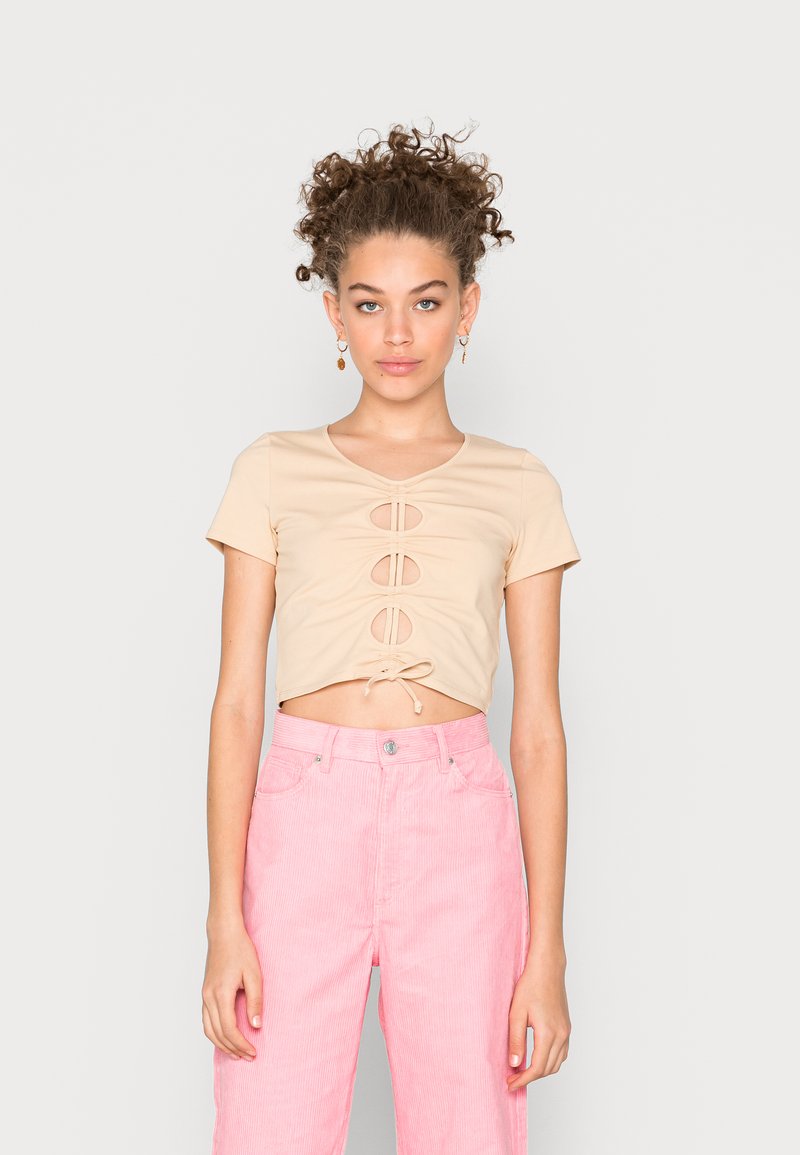 Damen T-Shirts | Monki T-Shirt print beige dusty light seas/beige - OI34028 Damen T-Shirts | Monki T-Shirt print beige dusty light seas/beige - OI34028