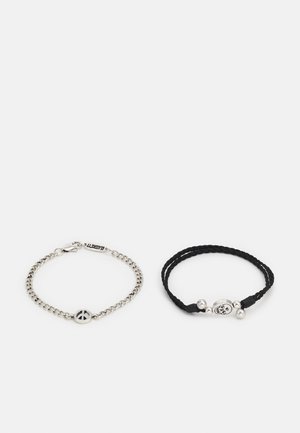 TIL SUNRISE SKULL AND PEACE BRACELET SET - Pulseira - silver-coloured
