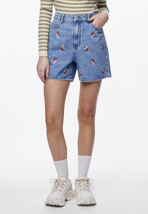 Denimshorts - light-blue denim