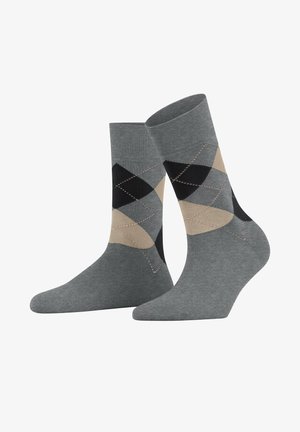 FALKE SENSITIVE ARGYLE - Socken - light greymel