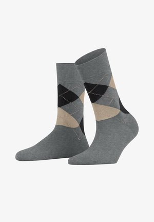 SENSITIVE ARGYLE - Socken - light greymel