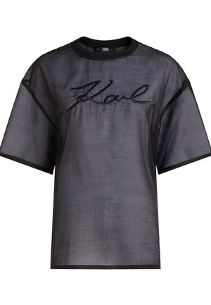 KARL LAGERFELD SIGNATURE  - T-Shirt print - black