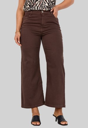 Flared Jeans - dark brown