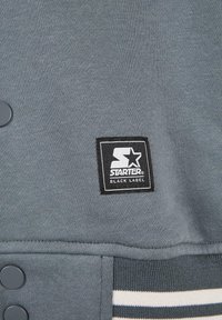 Starter COLLEGE - Cipzáras pulóver - heavymetal palewhite