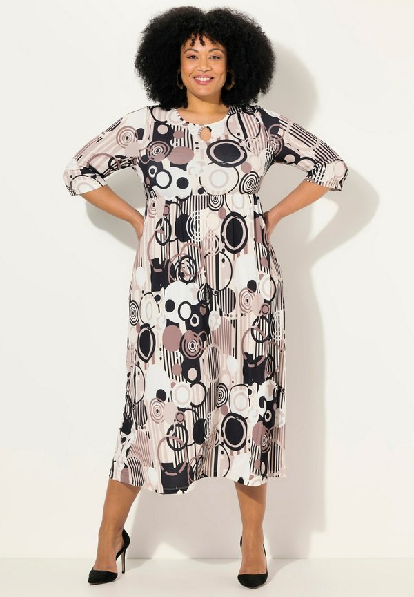 A-LINIE RUNDHALS 3/4-ARM TASCHEN - Jerseykleid