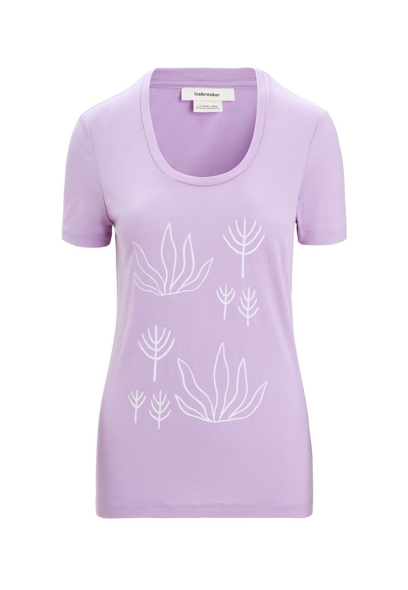 Icebreaker T-shirt print roze Icebreaker T-shirt print roze