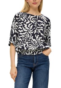 s.Oliver MIT GESMOKTEM BUND - Blouse - navy