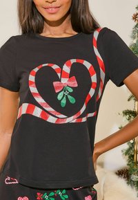 Lipsy REGULAR FIT - CHRISTMAS SET - Pyžamo - black candy cane