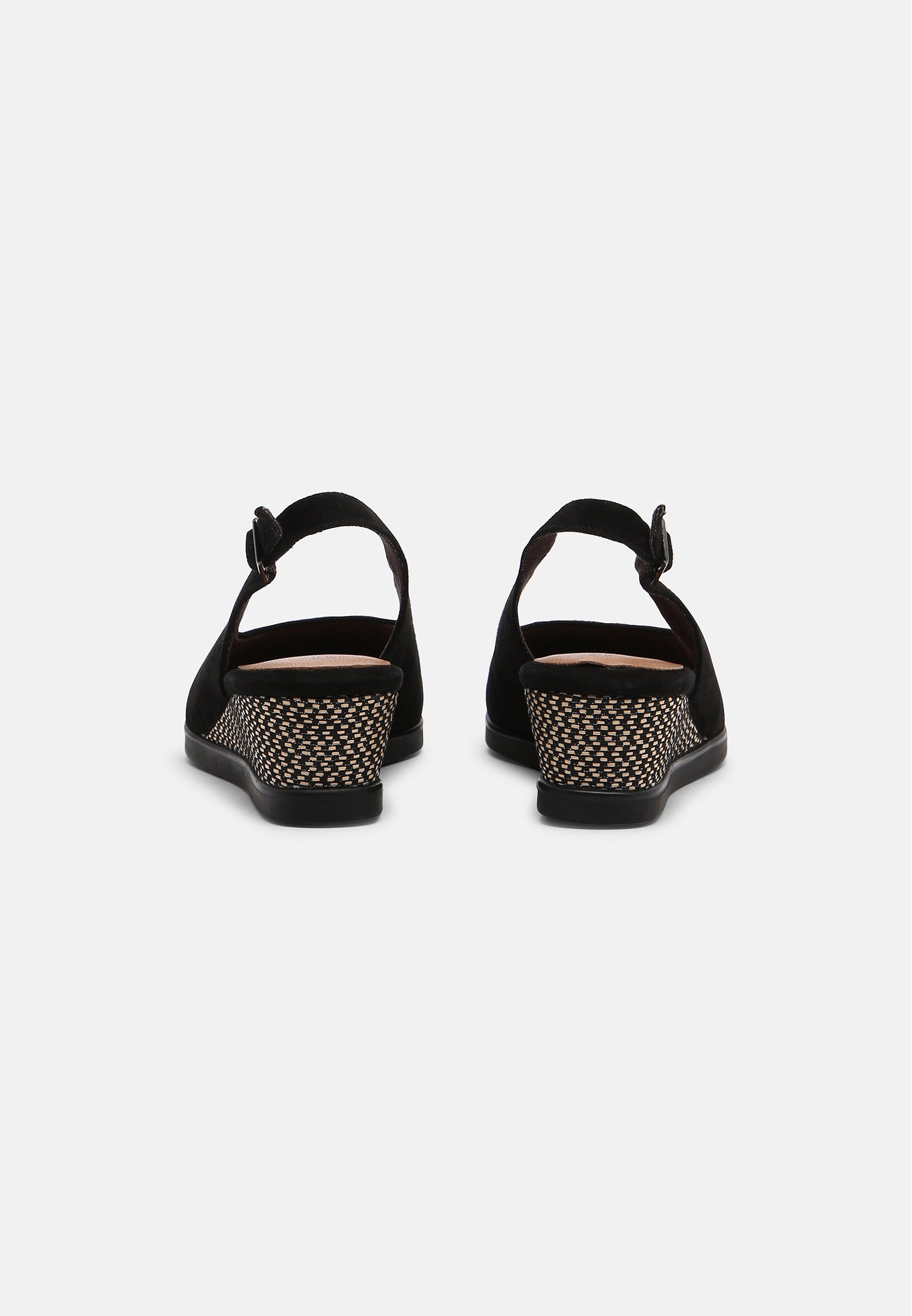 Tamaris Sandalen met sleehak - black/Zwart - Zalando.nl