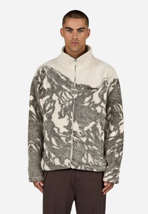 DINAN JACKET - Fleecejacke - cozy beige/walnut brown