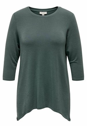 ONLY Carmakoma CURVY DRAPY - Long sleeved top - balsam green