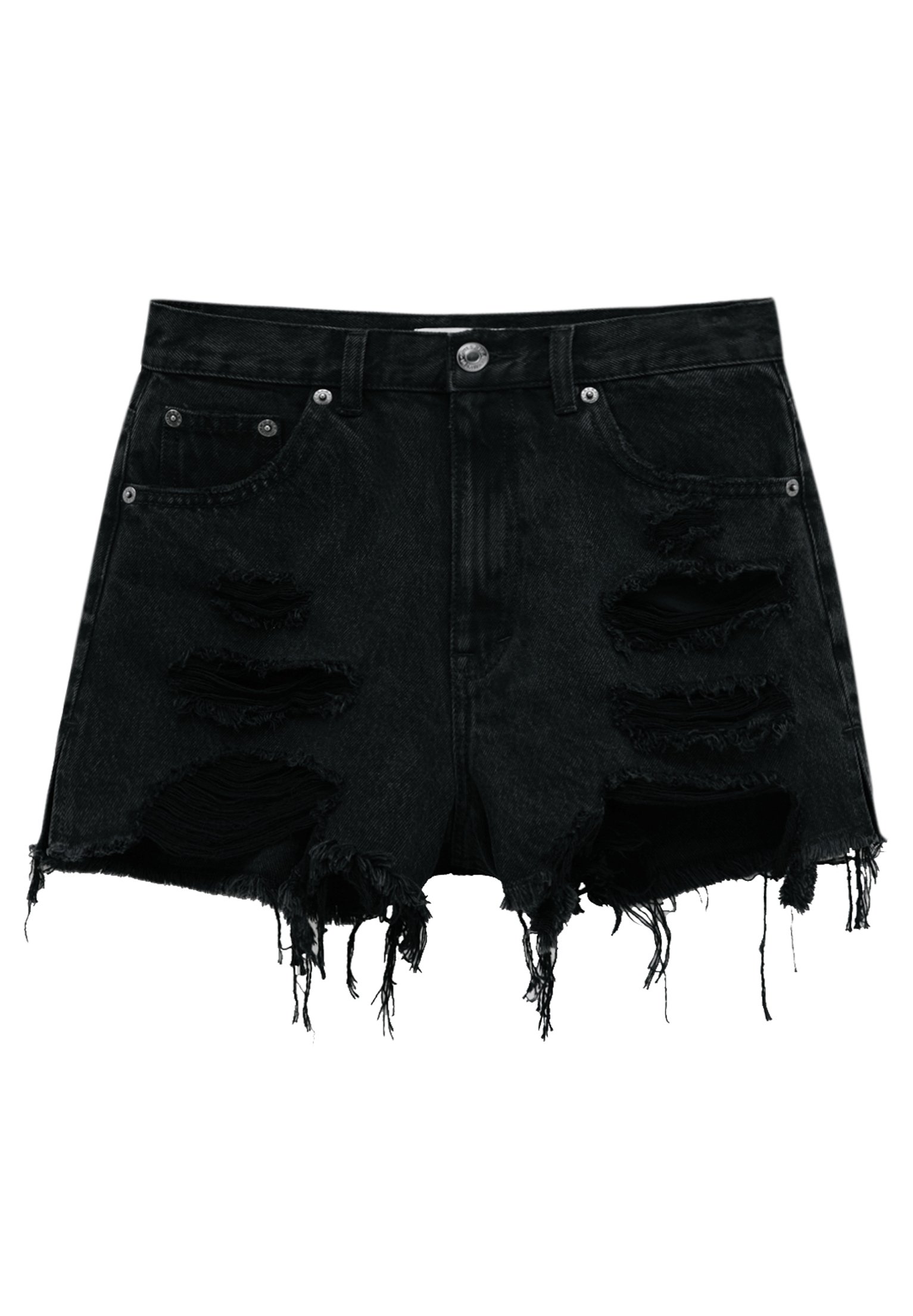 PULL\u0026BEAR Mom fit denim shorts - Denim 