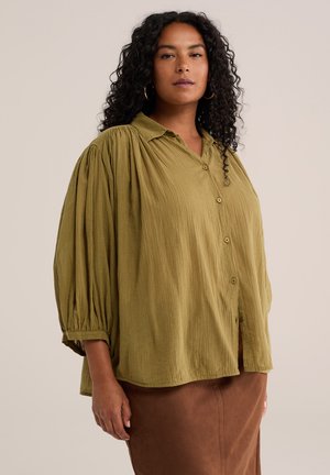 WE Fashion, CURVE - Skjortebluser - olive green