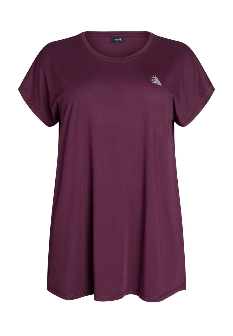 Active by Zizzi - Basic T-shirt - winetasting, Enlarge