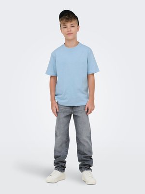 ONLY & SONS junior GESCHNITTEN OSJEDGE GESCHNITTEN - Tiesaus kirpimo džinsai - medium grey denim