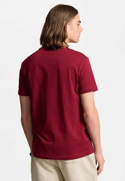 Polo Ralph Lauren CUSTOM SLIM FIT JERSEY CREWNECK T-SHIRT - Basic póló - bordeaux