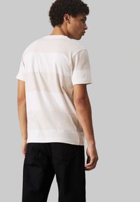 Calvin Klein Jeans BADGE  - T-shirt con stampa - moonbeam ivory