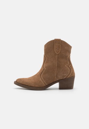 Tamaris, Bottines de cowboy / motard - taupe