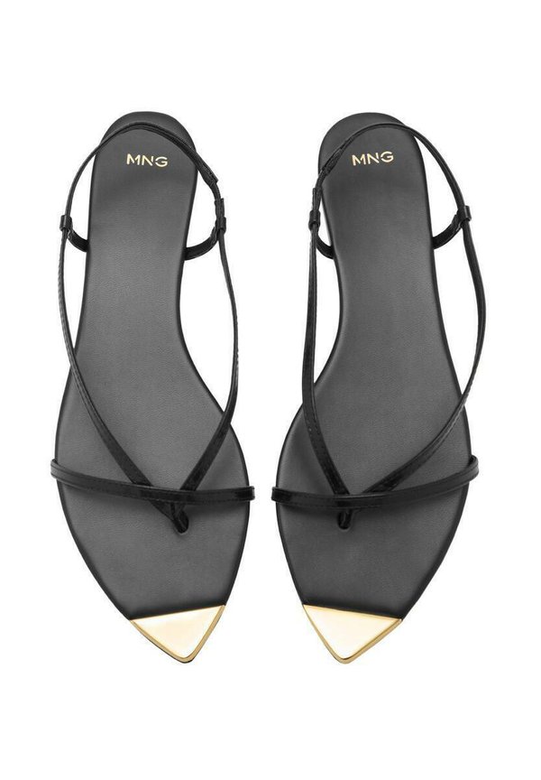 WITH STRAP AND CONTRASTING TOE - T-bar sandals4