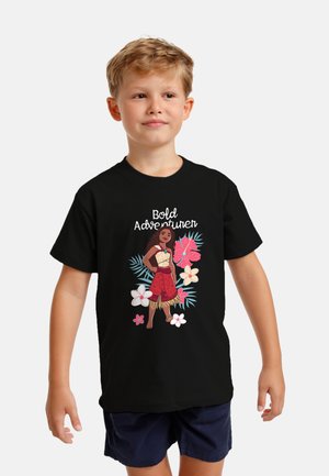 Henry Tiger, MOANA 2 BOLD ADVENTURER FLORAL - T-shirt con stampa - black