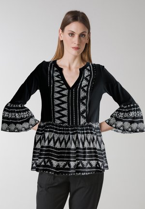 ETHNIC - Bluse - nero