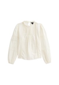 TRIMMED PINTUCK VICTORIAN  - Camicetta - white