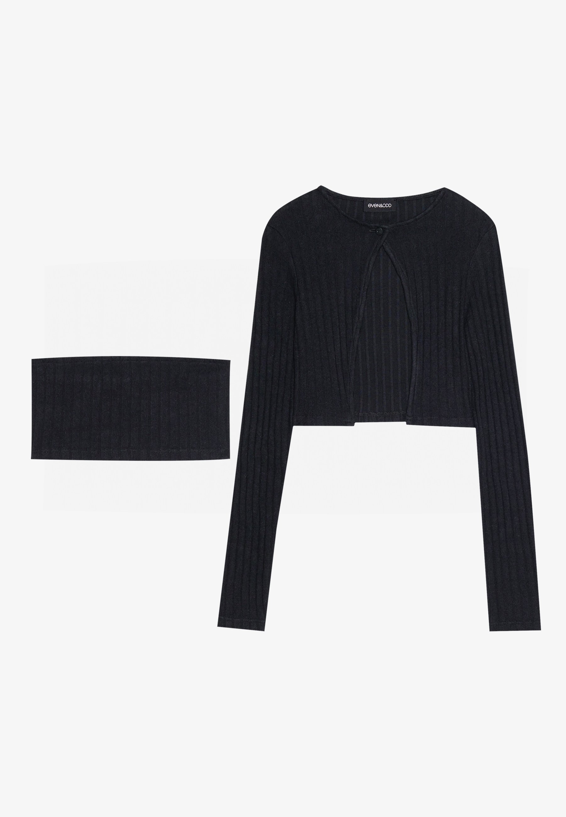 Black cardigan set