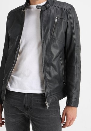 Chaqueta de cuero - anthracite