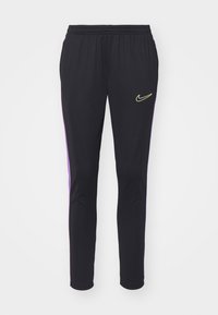 ACADEMY PANTS - Calças de fato de treino - black/black raspberry/lt lemon twist