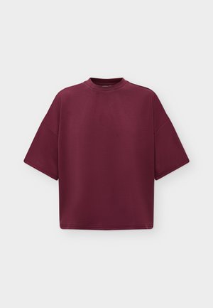 Selected, SLFOVERSIZED TENNY - T-shirt basic - tawny port