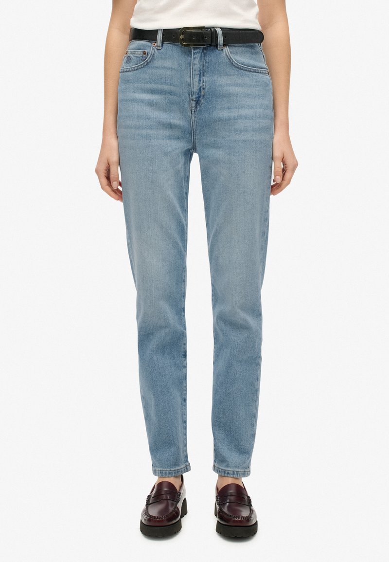 Superdry & Co HIGH RISE  - Vaqueros mom - mid blue denim