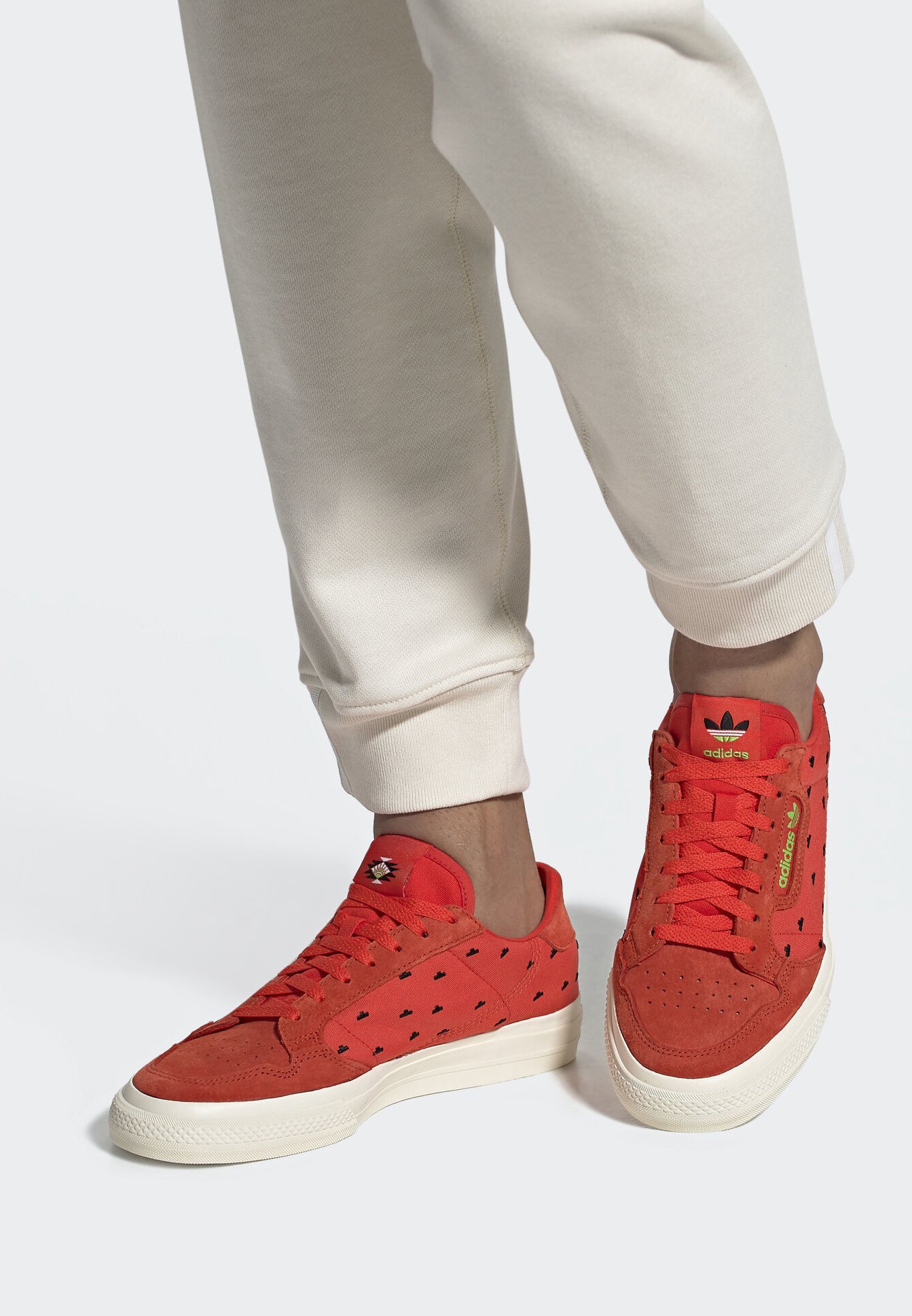 adidas continental vulc orange