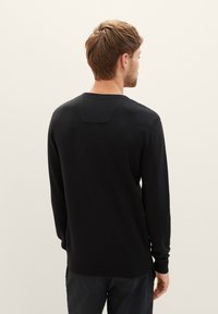 TOM TAILOR CREW NECK  - Jumper - black