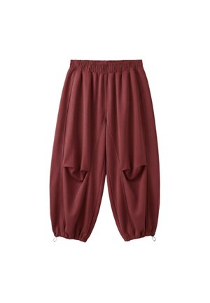 Stradivarius, BALLOON JOGGER TROUSERS WITH STOPPERS 07307455 - Pantalon de survêtement - mottled dark red