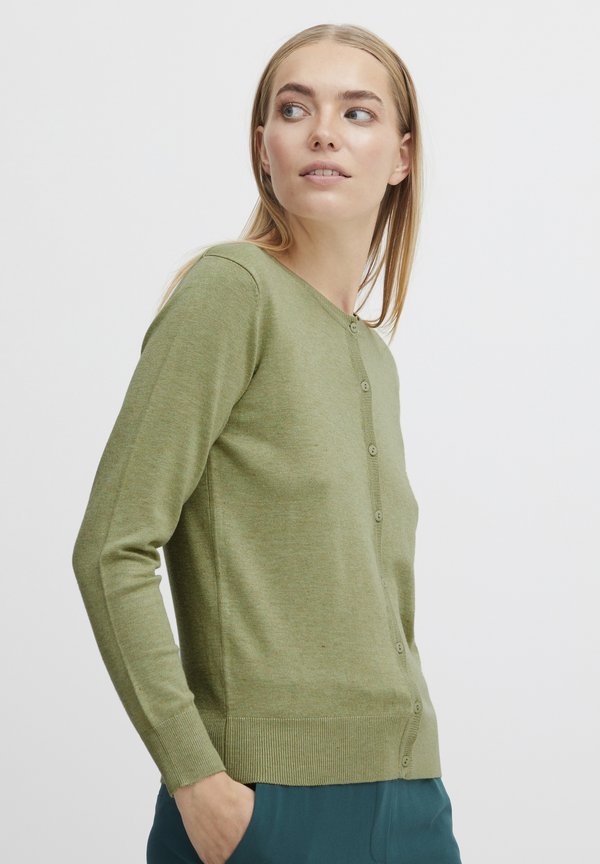 BYPIMBA - Cardigan - sage melange