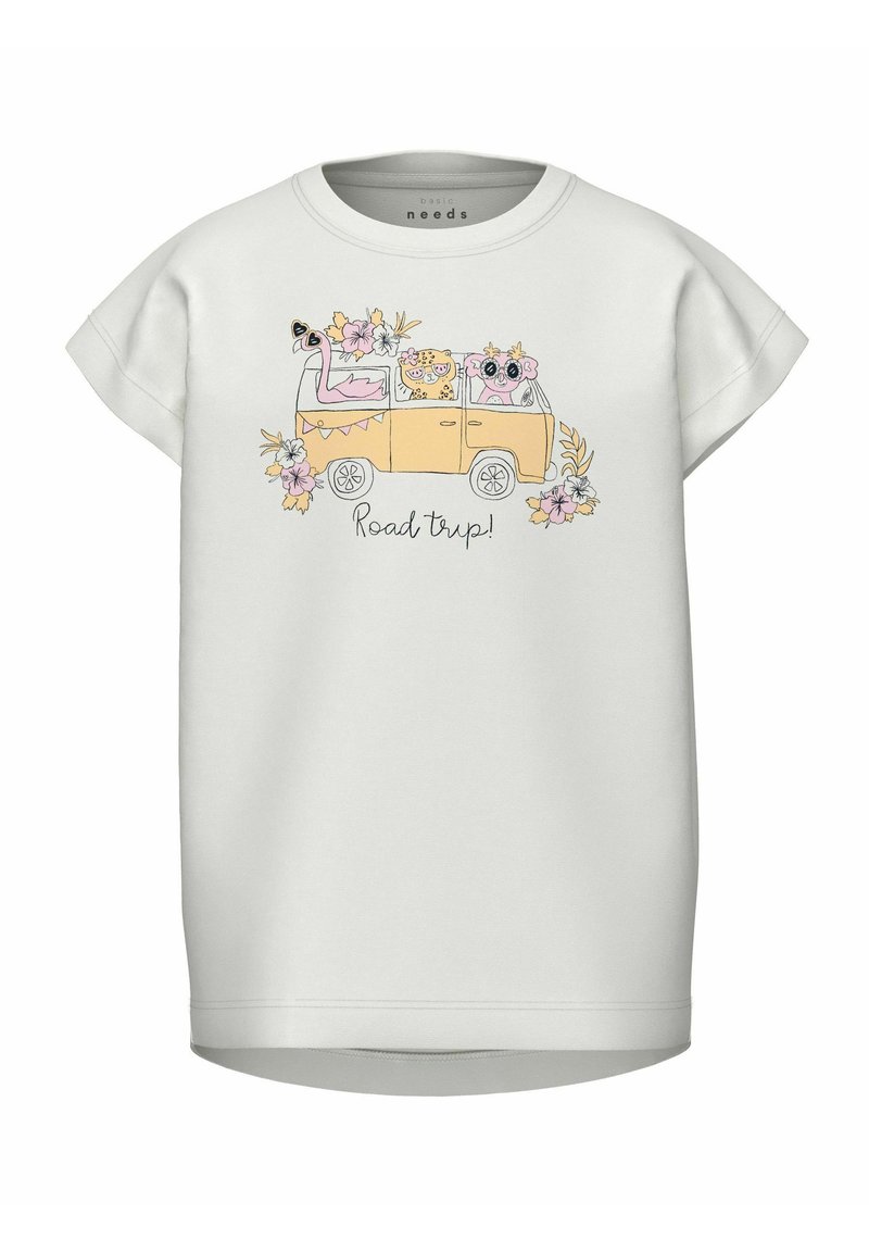 Name it REGULAR FIT - Camiseta estampada - bright white