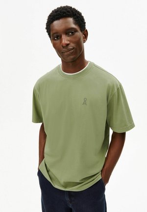 ICONIC Å MAARKOS - T-shirt basique - fatigue green washed