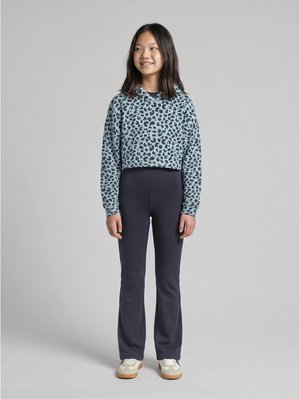 TOM TAILOR, TOM TAILOR STRICK & SWEATSHIRTS CROPPED HOODIE SWEATSHIRT - Felpa con cappuccio - green big leo design