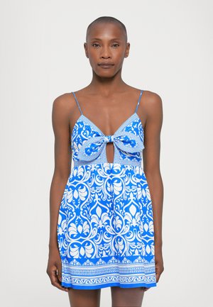 MELVINA TIE GATHERED BABYDOLL DRESS - Freizeitkleid - soiree true blue