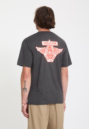 TEE FREE WHEEL - T-shirt imprimé - heather black