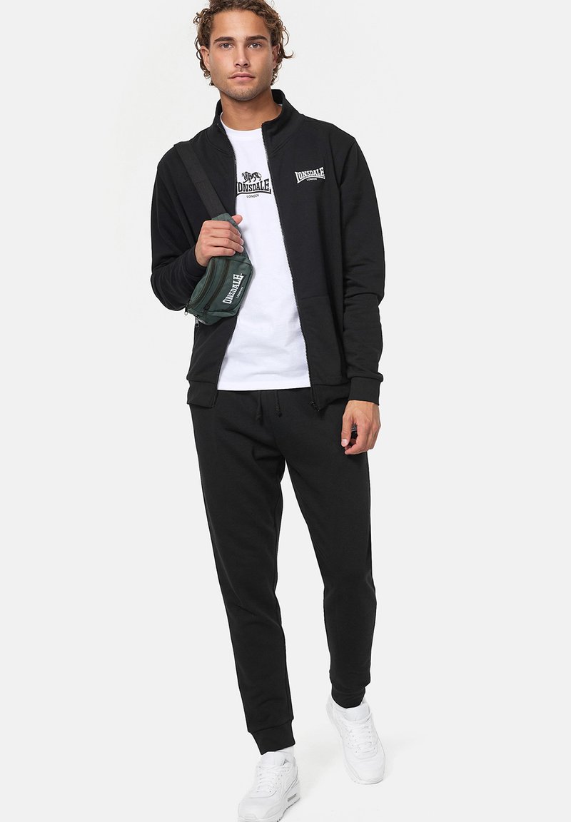 Lonsdale NORMALE PASSFORM BOGNIBRAE SET Survêtement black/white