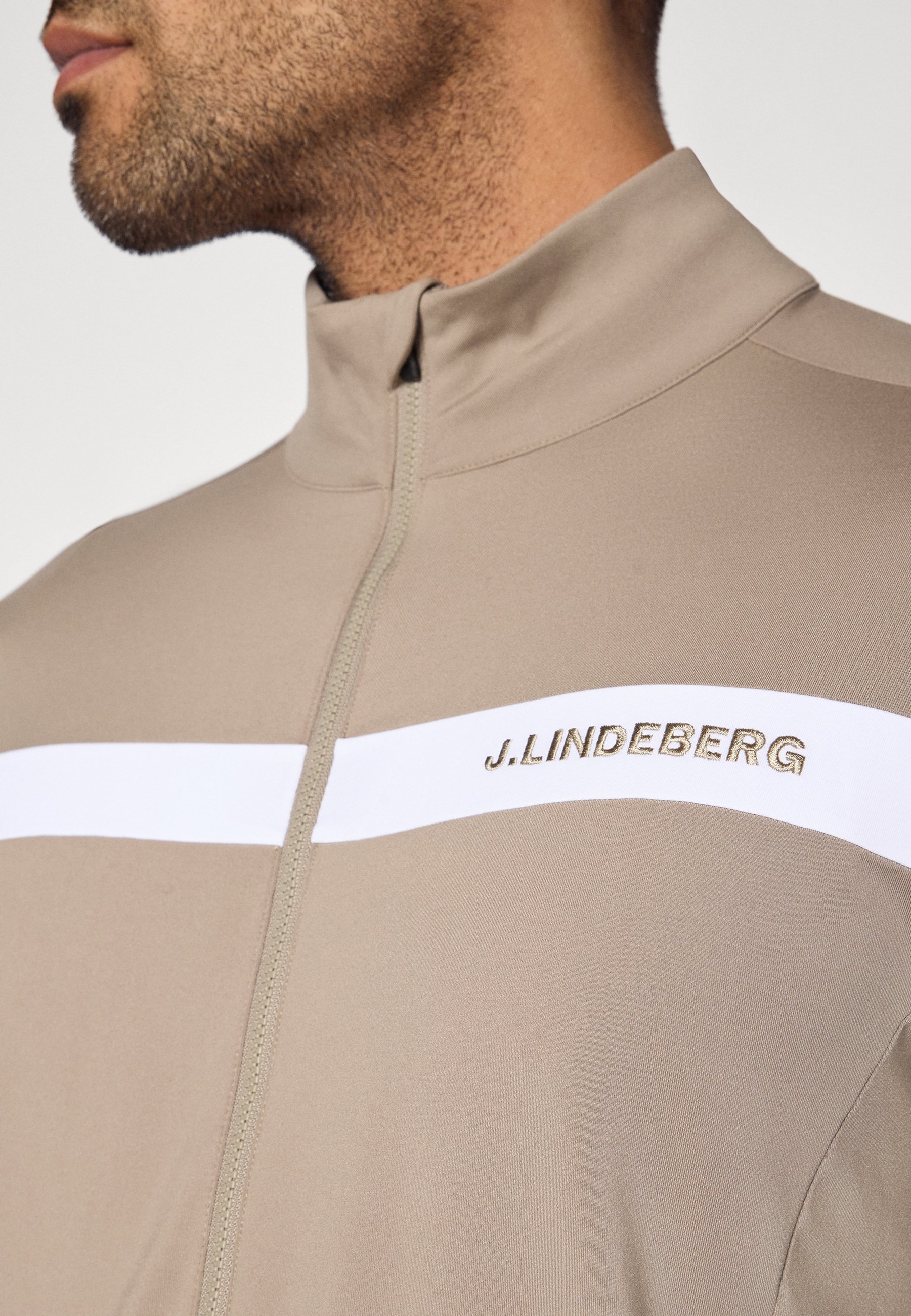 J.LINDEBERG Sports JARVIS MID LAYER - Training jacket - brindle